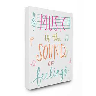 Music is the Sound of Feelings' Stretched Canvas Wall Art