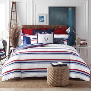 Tommy Hilfiger Edgartown Striped Cotton 3-piece Comforter Set