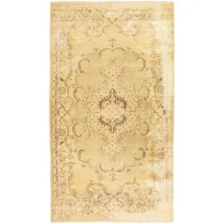 eCarpetGallery Hand-knotted Color Transition Beige Wool Rug (5'10 x 10'4)