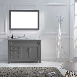 Virtu USA Victoria 48-inch Grey Single Bathroom Vanity Set