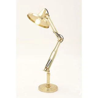 Benzara Inc Modish Brass Spotlight Lamp