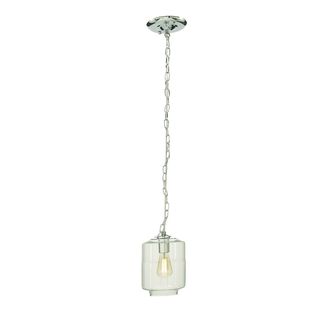 Benzara Excellent Silver 1-light Glass Lamp With Bulb