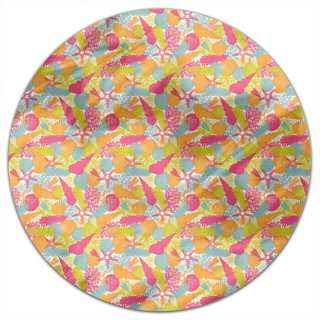 The Summer In The Sea Round Tablecloth