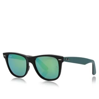 Ray-Ban RB2140 Wayfarer Unisex Black/Green Frame Green Mirror Lens Sunglasses