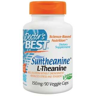 Doctor's Best Suntheanine L-Theanine 150 mg Veggie Caps (90 Caplets)