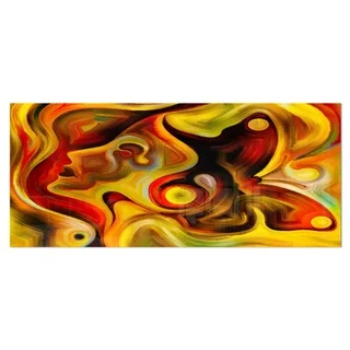 Designart 'Butterfly's Emotions' Abstract Metal Wall Art