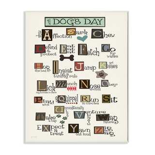 All in a Dog's Day' Wall Plaque