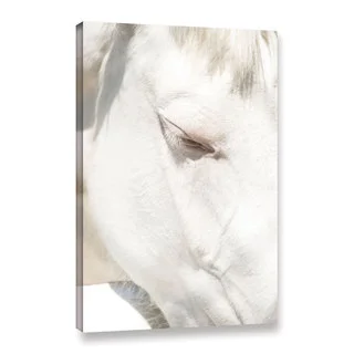Andrew Lever's 'White Horse' Gallery Wrapped Canvas
