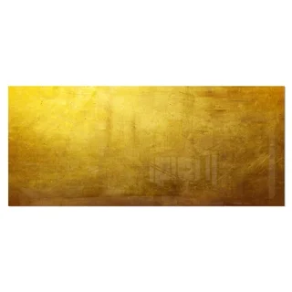 Designart 'Gold Texture Wallpaper' Abstract Digital Art Metal Wall Art