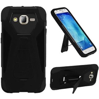 Insten Hard PC/ Silicone Dual Layer Hybrid Case Cover with Stand For Samsung Galaxy J7 (2016)