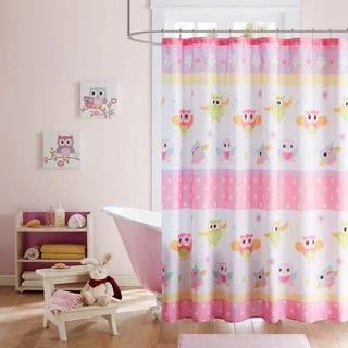 Mi Zone Kids Beaked Betty Pink Printed Shower Curtain