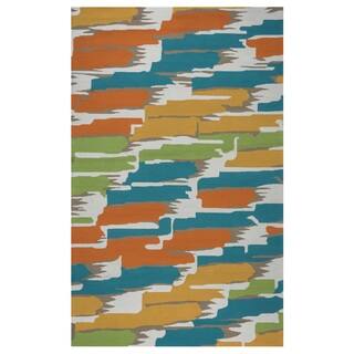 Rizzy Home Multi-color Azzura HIll Indoor/Outdoor Abstract Area Rug (9' x 12')