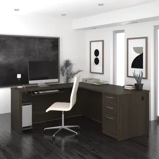 Bestar Embassy 71 inch L-shaped desk (2 options available)