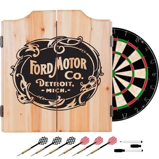 Ford Dart Cabinet Set with Darts and Board - Vintage Ford Motor Co.