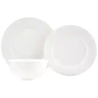 Pure Vanilla Bone China 18-Piece Dinner Set