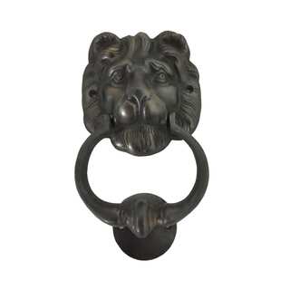 Handmade Lion Head Brass Door Knocker (Big)