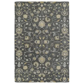 Hand-Tufted Perry Graphite All-Over Wool Rug (9'0 x 12'0)