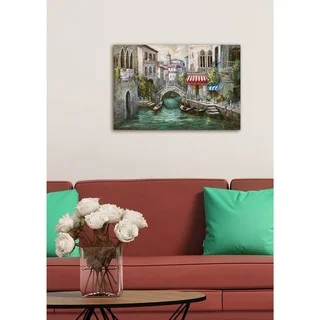 Stupell 'Venice Paradise Canal' Stretched Canvas Wall Art - Multi