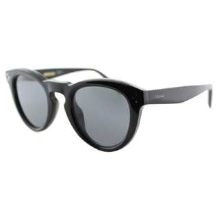 Celine CL 41384/F 807 Black Plastic Round Black Lens Sunglasses