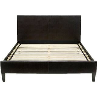 Hanover Downtown Brown Leather Twin Platform Bed