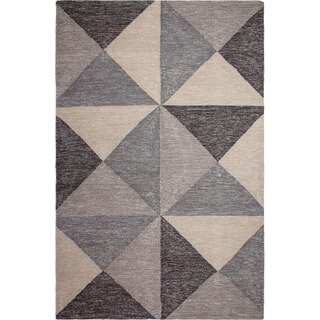 Fab Habitat Recycled Cotton Coonoor Multi Grey and Black Rug