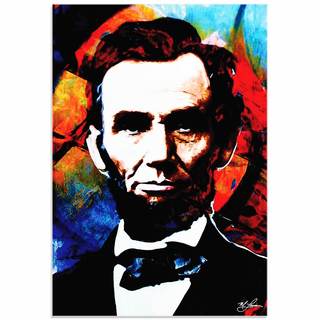 Mark Lewis 'Abraham Lincoln Knowing Lincoln' Limited Edition Pop Art Print on Metal or Acrylic