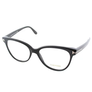 Tom Ford Women's FT 5291 001 Black Plastic Cat Eye Eyeglasses