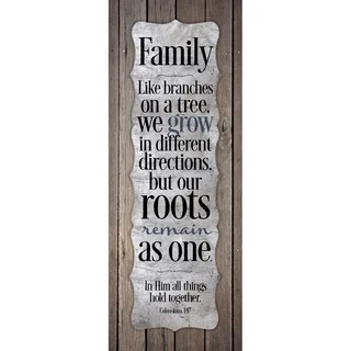 Family-Like Branches On A Tree...New Horizons Wood Plaque