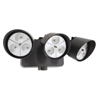 Lithonia Lighting OFLR 9LN 120 P BZ LED Outdoor 3-light Black Bronze Floodlight with Dusk to Dawn Photocell