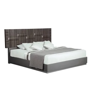 Global Grey and Zebra Wood King-sized Bed
