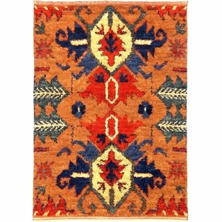 Herat Oriental Afghan Hand-knotted Gabbeh Wool Rug (6'9 x 9'8)