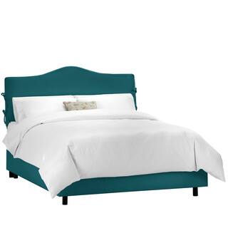 Skyline Furniture Shantung Peacock Slipcover Bed