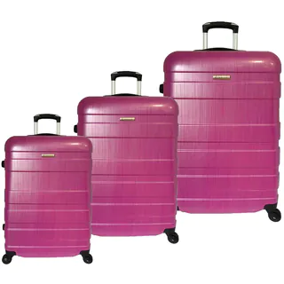 McBrine Eco-Friendly 3-piece Hardsided Spinner Upright Luggage Set