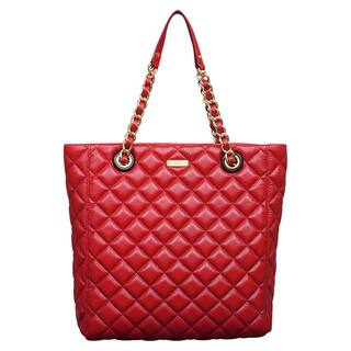 Kate Spade Gold Coast Garnet Quilted Leather Elody Tote Bag