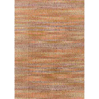 Phaedra Abstract Orange/ Sunset Rug (1'11 x 3')