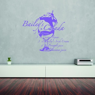 Bailey's Colada Vinyl Art Home Decor Wall Decal