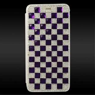 Insten 3D Leather Diamond Bling Case Cover with Wallet Flap Pouch For Apple iPhone 6 Plus/ 6s Plus