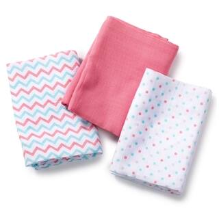 Summer Infant Multicolored Muslin Zigzag Blanket (Pack of 3)