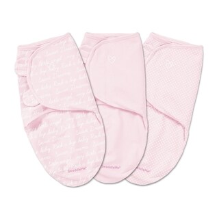 Summer Infant SwaddleMe Pink Cotton Cursive Original Blankets (Pack of 3)