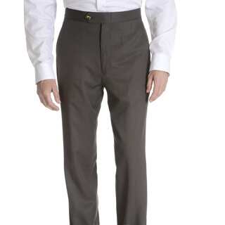 Sansabelt Men's 'Grant' 100 percent Natural Stretch Polyester Mini Check Side Pocket Classic Cut Dress Pant