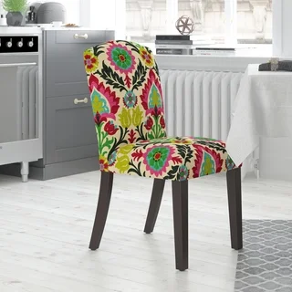 Skyline Furniture Santa Maria Desert Flower Cotton-upholstered Arched Dining Chair