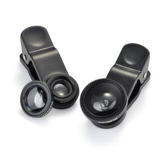 3-in-1 Easy-Use Camera Lens Kits for iPhone 6/6 Plus or Samsung