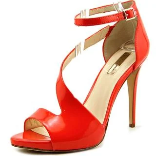 INC International Concepts Women's Suzi Orange Patent Leather High Heel Shoes