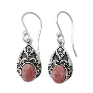 Handcrafted Sterling Silver 'Agra Princess' Agate Earrings (India)