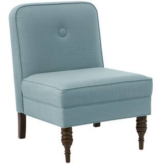 angelo:HOME Seaglass Linen Upholstered Accent Chair With Button
