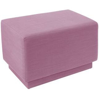 angelo:HOME Lavender Polyester/Pine Square Ottoman