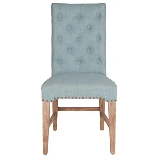Gray Manor Benjamin Blue Upholstered Dining Chair (Set of 2)