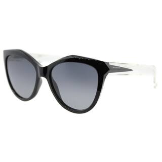 Givenchy GV 7009 AM3 Black Crystal Plastic Cat-Eye Sunglasses Grey Gradient Lens