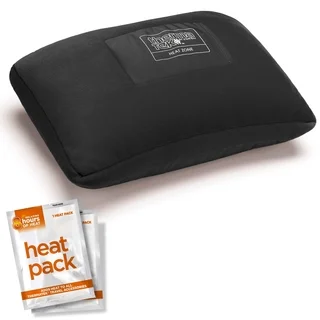 ThermaTek Black Polyester Heated Personal Travel Pillow