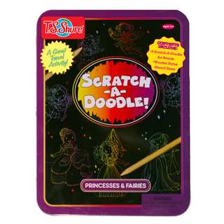 Scratch-A-Doodle Princesses and Fairies Activity Tin
